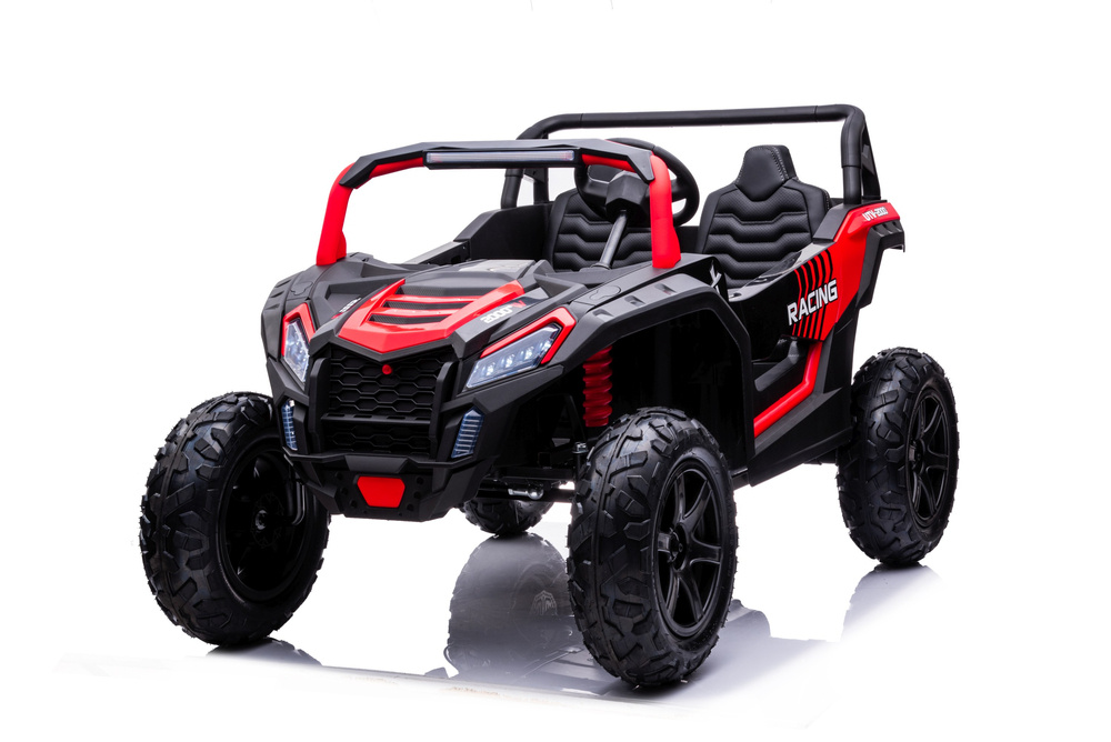 Dětský elektrický buggy LEAN CARS A032 STRONG, červený, 15 km/h, od 6 let — V provozu