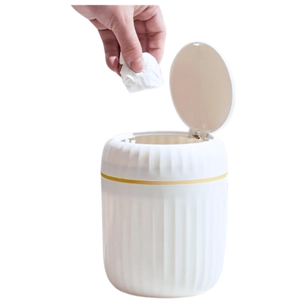 Koš na odpadky LEAN bílý s pokličkou pro děti od 3 let — Detail