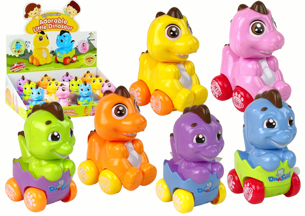 Autíčko s dinosaurom vo vajci LEAN Toys – točiaca sa hračka pre deti od 3 rokov
