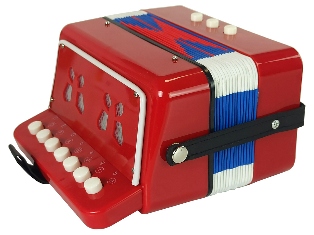 Akordeon LEAN Toys pro děti od 3 let, rozměry 17 x 17 x 10 cm — V provozu