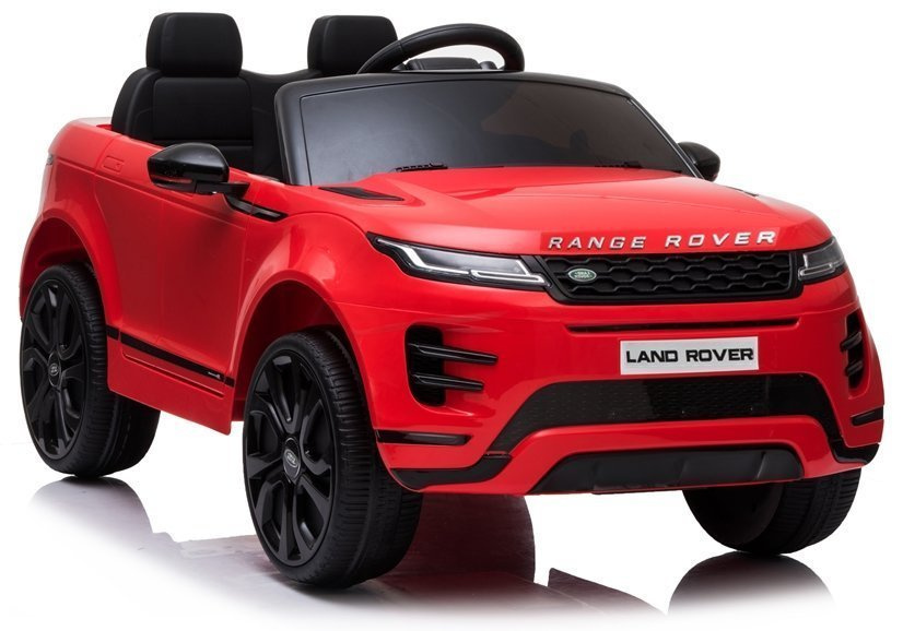 Elektromobil Range Rover Evoque pre deti – červený, na 12 V akumulátor s diaľkovým ovládaním