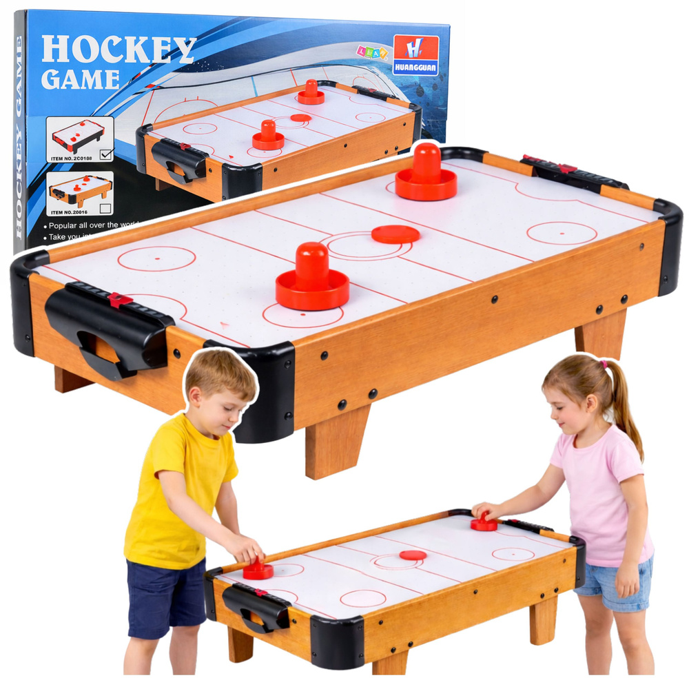 Drevený Mini Air Hockey – stolová hra pre deti s certifikátom CE a energeticky úsporným napájaním