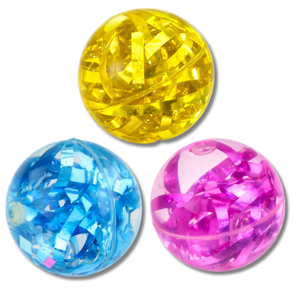 Balónek LEAN Toys duhový s konfetami a světelnými efekty 7 cm — Detail