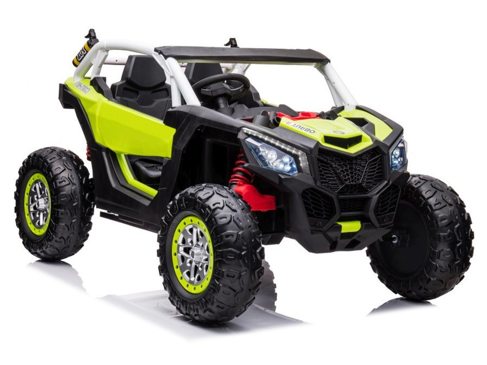 Elektrické autíčko LEAN Toys XB-2118, zelené, s motorom 4x45 W, batériou 24 V/7 Ah, Bluetooth a diaľkovým ovládaním
