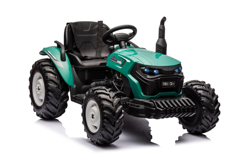Elektrický Traktor na Akumulátor HC-306 Tmavě Zelený 24V