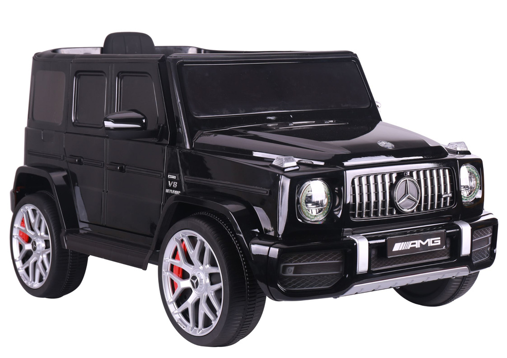 Detské elektrické autíčko Mercedes G63, čierne, S306-1, s 2x45 W motormi a kolesami z EVA