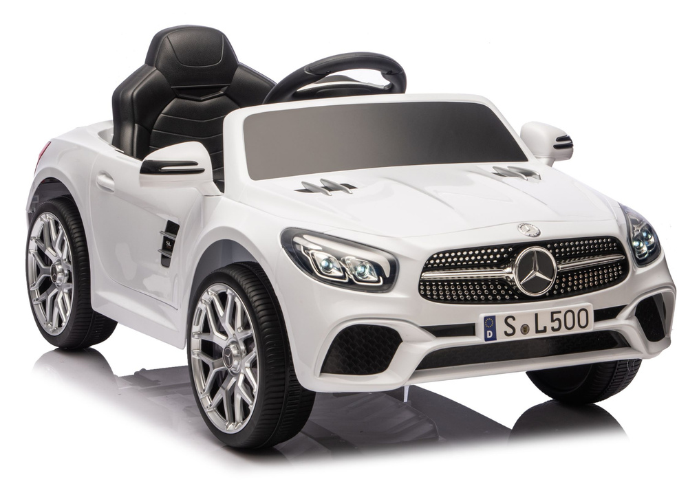 Detské elektrické auto Mercedes SL500 S506, biele, s diaľkovým ovládaním