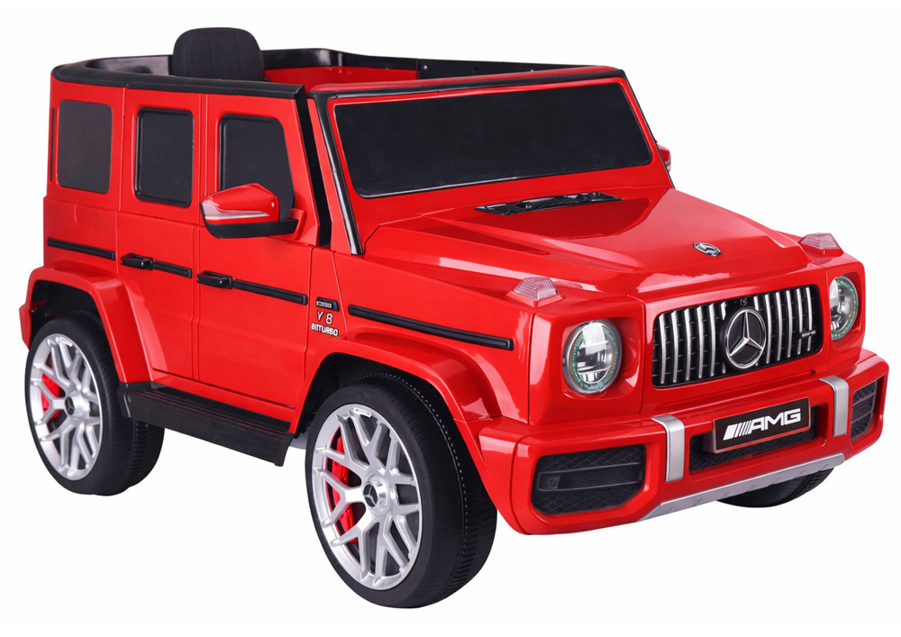 Detský elektrický Mercedes G63, červený, model S306-1, s LED a diaľkovým ovládaním