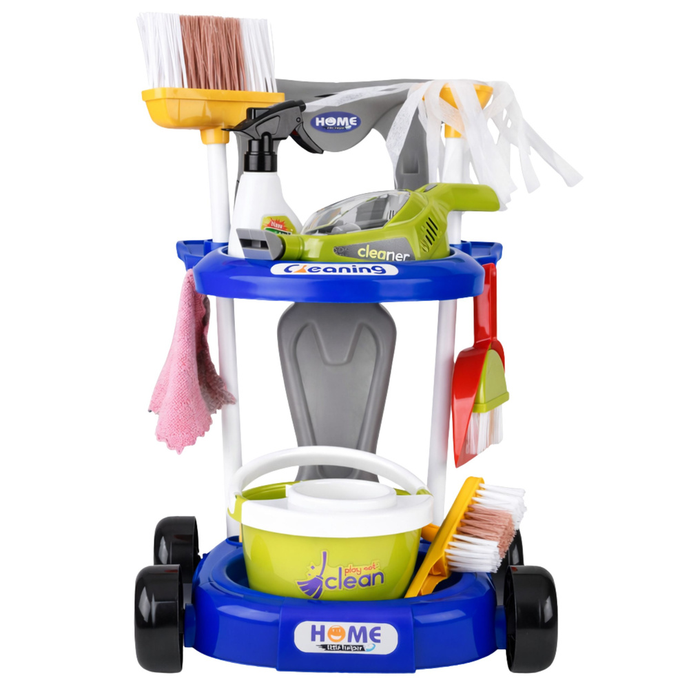 LEAN Toys Dětský úklidový set s vysavačem a příslušenstvím pro děti od 3 let — Detail
