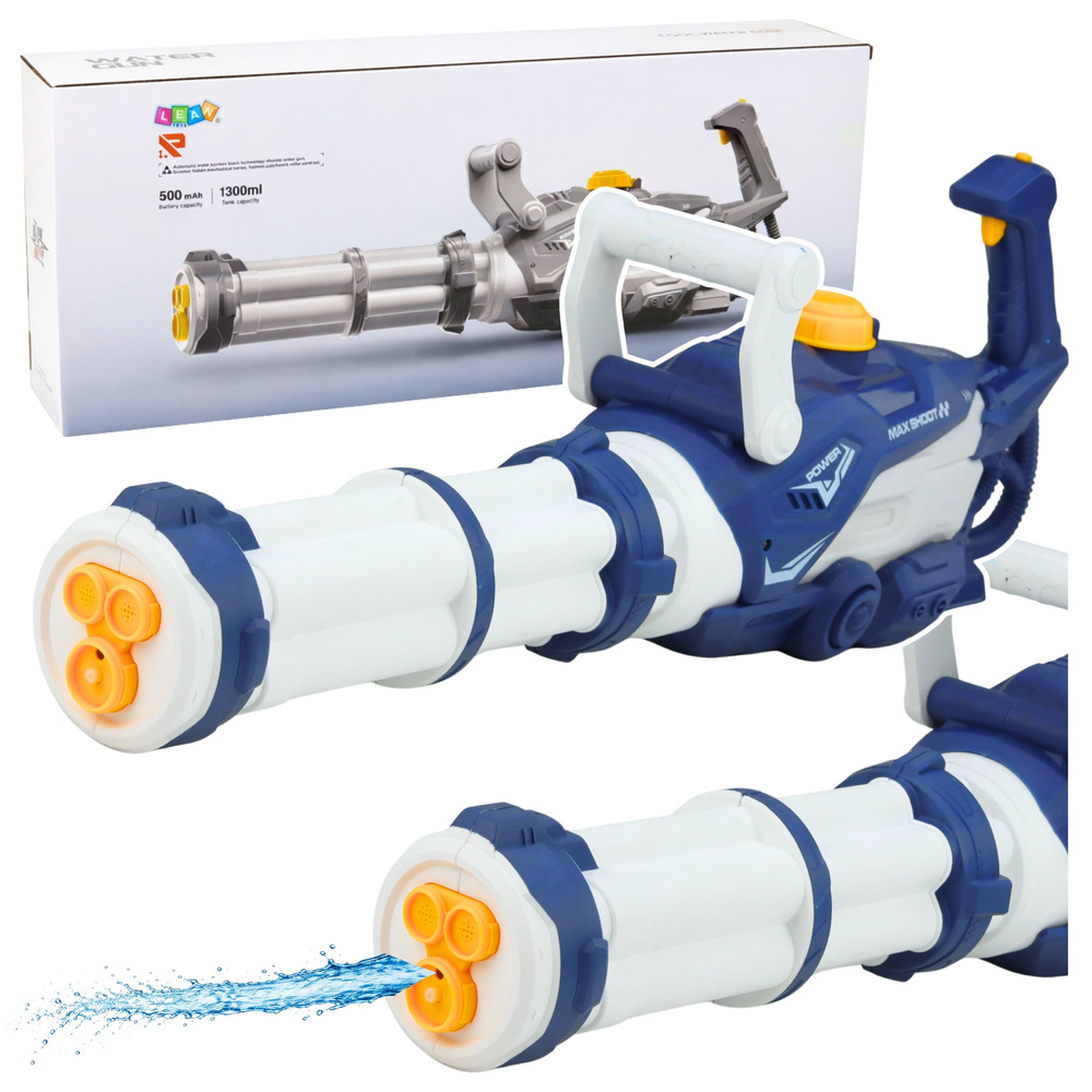 Elektrická vodní puška LEAN Toys s automatickým nasáváním 1300 ml — Celkový pohled