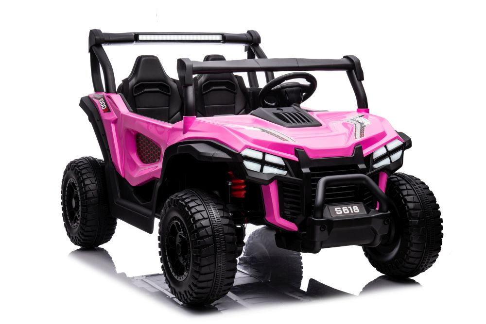 Elektrické auto pre deti S618 4x4 ružové, LEAN Toys – 24V, motor 4x45W, diaľkové ovládanie