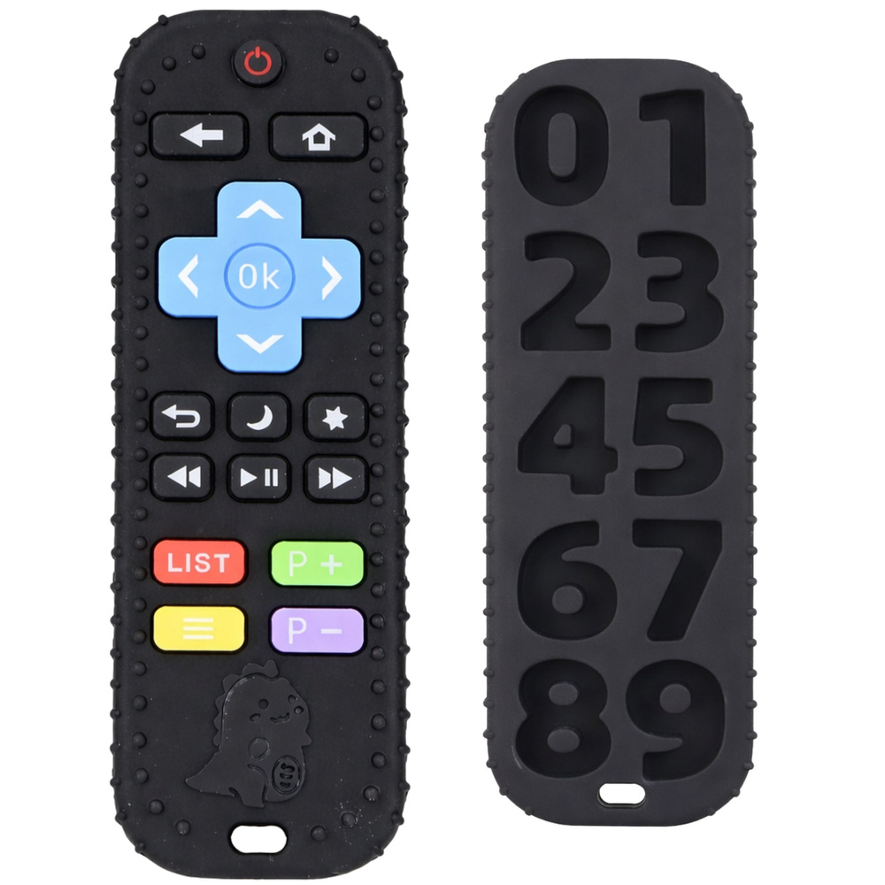 Gumační pilot LEAN Toys s texturou a čísly – 3 měsíce+ — V provozu