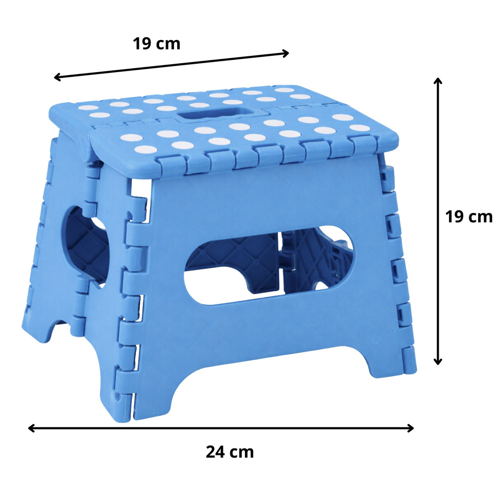 Skládací stolička LEAN, výška 24 cm, protiskluzová, pro děti od 3 let — V provozu