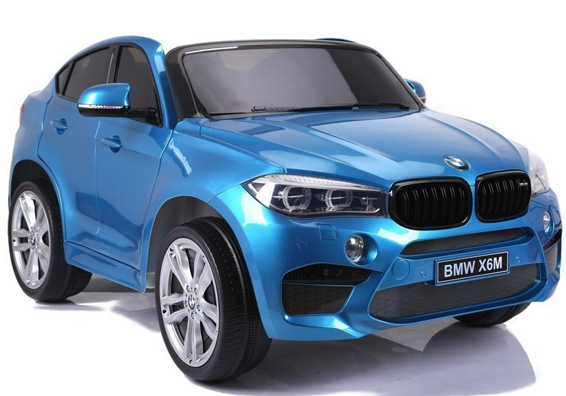 Bateriové auto LEAN Toys BMW X6M modré lakované, 90 cm, od 3 let — Celkový pohled