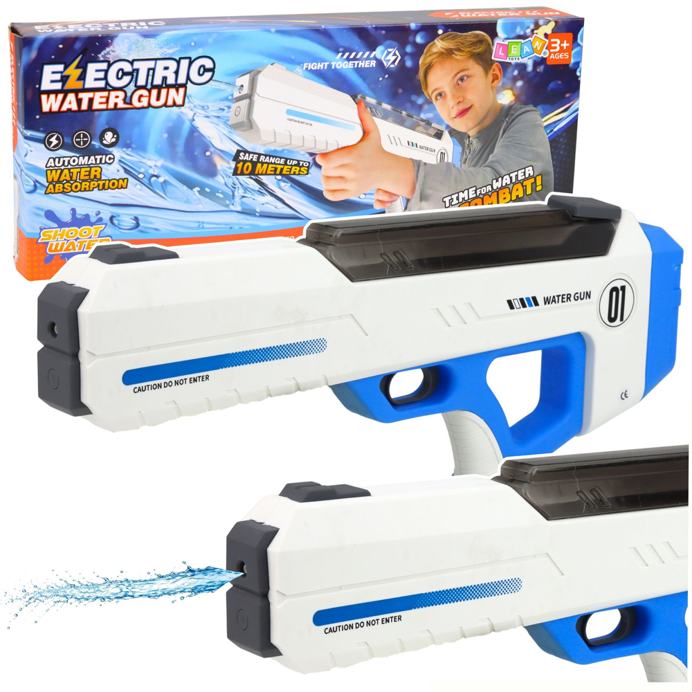 Elektrický vodní karabínek LEAN Toys, dosah 10 m, nádrž 320 ml, pro děti od 3 let — Celkový pohled