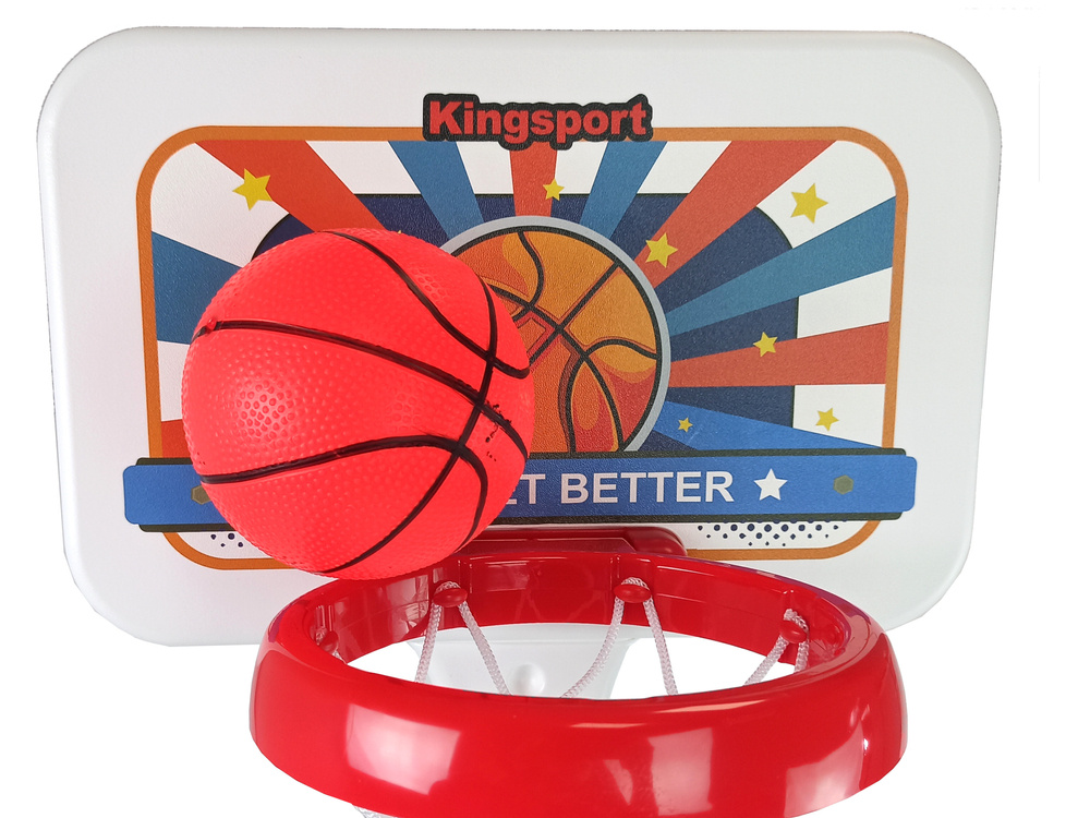 Basketbalový koš LEAN Toys výška 125 cm pro děti od 3 let — V provozu