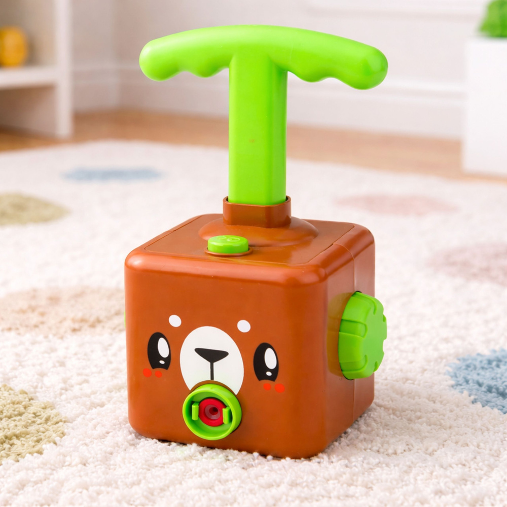 Edukační set balónové auto s medvídkem LEAN Toys — V provozu