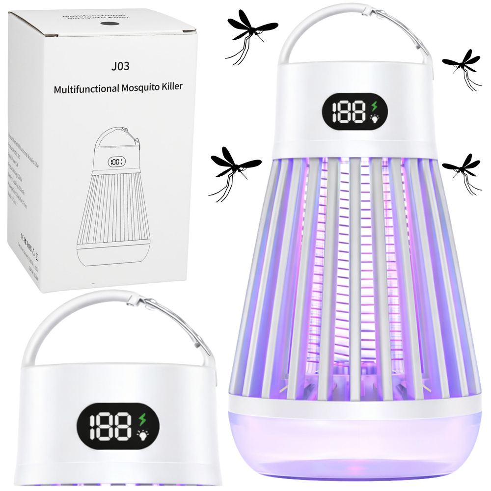 LEAN Elektrická UV lampa proti hmyzu s USB C nabíjením — Celkový pohled
