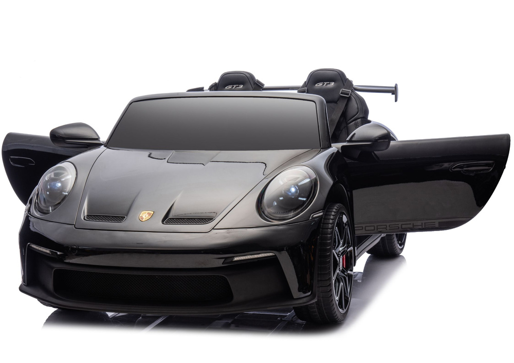Elektrické auto LEAN CARS Porsche GT3 černý lakovaný dětský model — V provozu