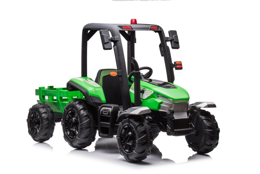 Elektrický traktor LEAN CARS BLT-206 zelený 2x200W 3 rychlosti 3-8 km/h 30 kg — Celkový pohled