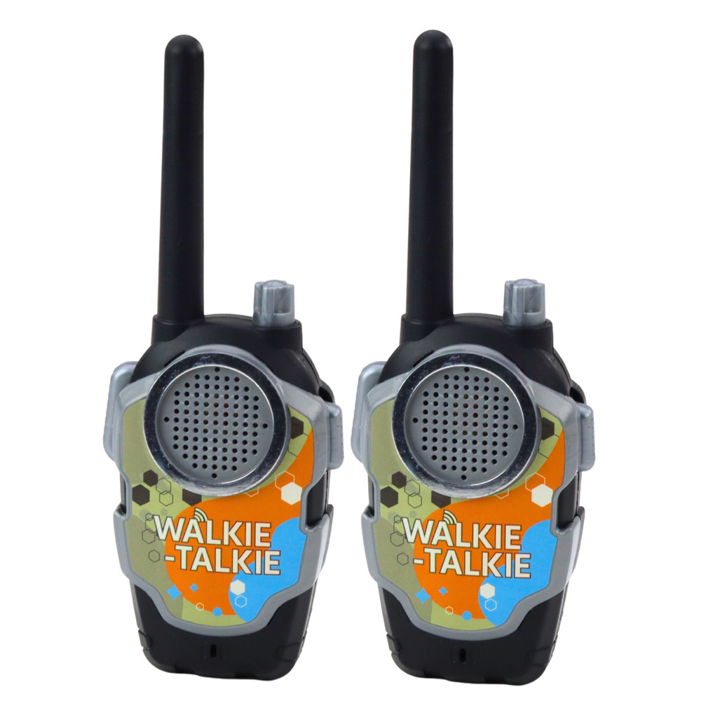 Dětské vysílačky Walkie Talkie LEAN Toys s dosahem 1 km pro děti od 3 let — Detail výstroje