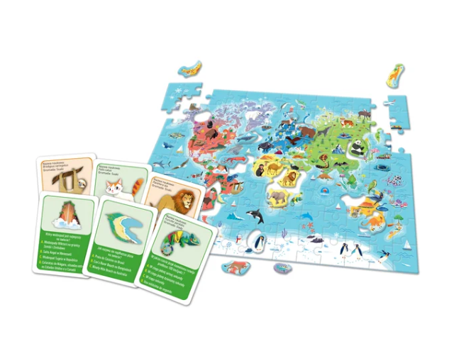 Puzzle & Kvízy Zvířata Clementoni – Vzdělávací Hra pro Děti od 6 Let — Detail