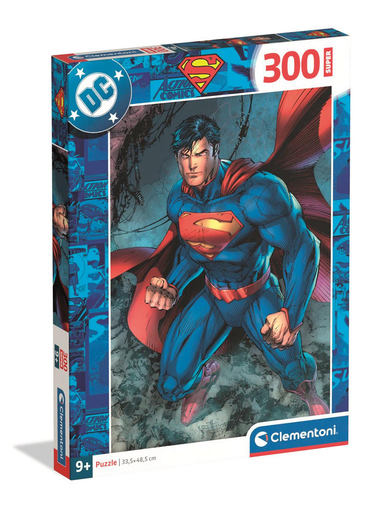 Clementoni Puzzle Superman (DC Comics) 300 dílků, 9+ let — Celkový pohled