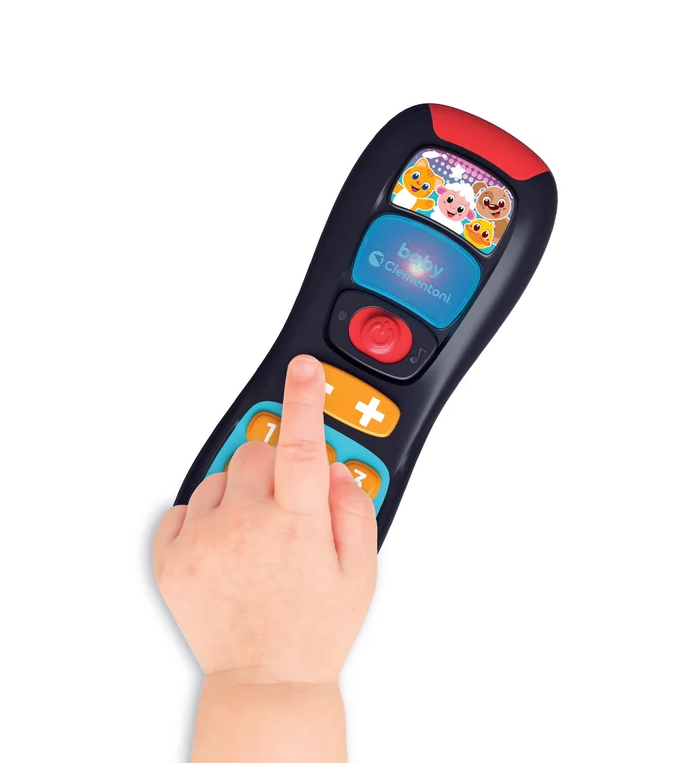 Clementoni Mluvící dětský ovladač TV 17518, vícejazyčný (PL/DE/TR/PT) 10–36 m. — V provozu