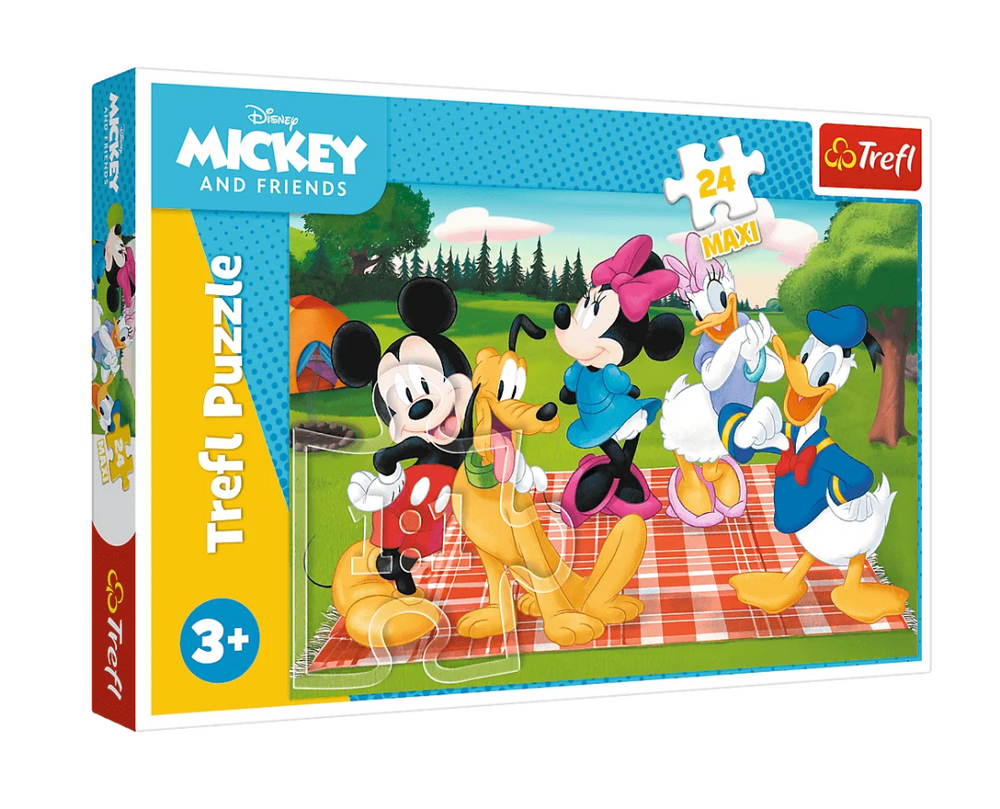 Disney Puzzle Mickey Mouse, 24 veľkých dielov – Ekologické a kvalitné pre deti od Trefl
