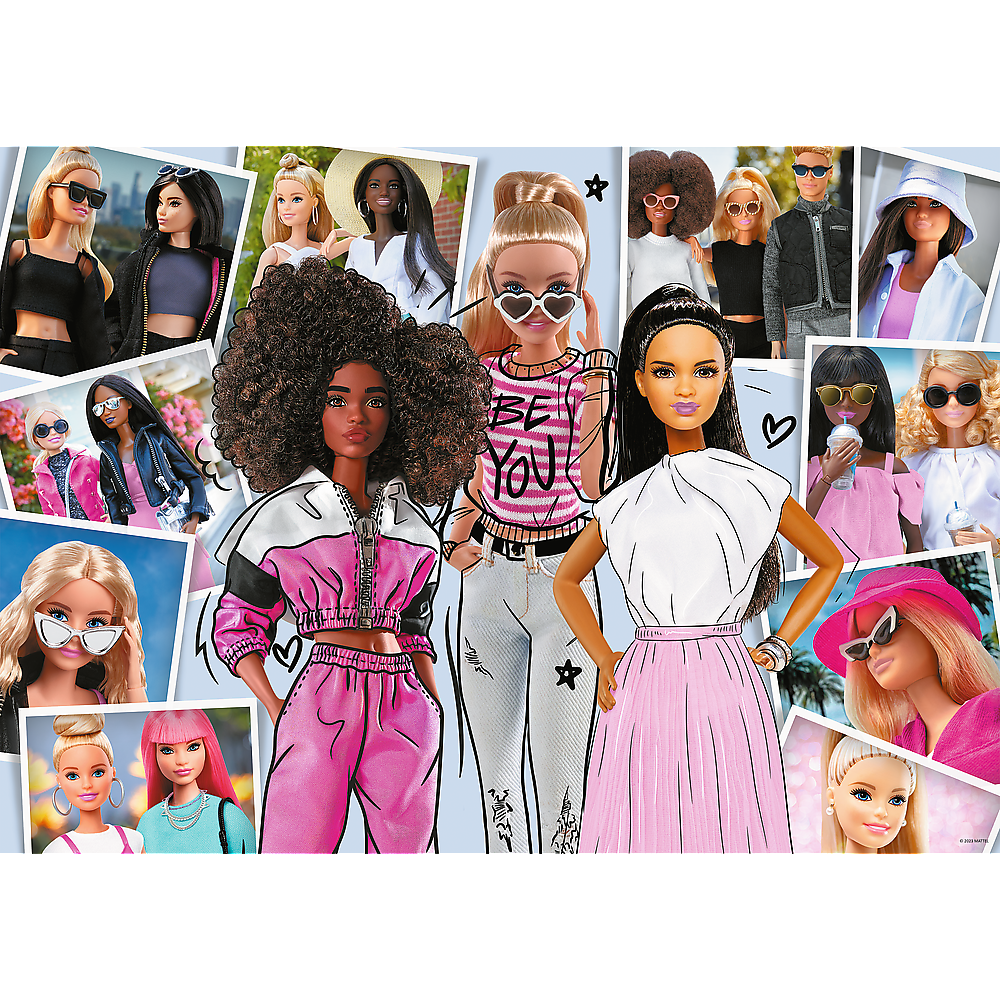 Puzzle Trefl 200 dílků – Ve světě Barbie — Detail