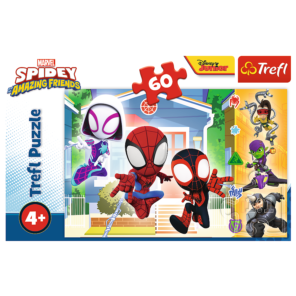 Puzzle Trefl Puzzle 60 dílků, rozměr 33x22 cm, licencí Marvel — V provozu