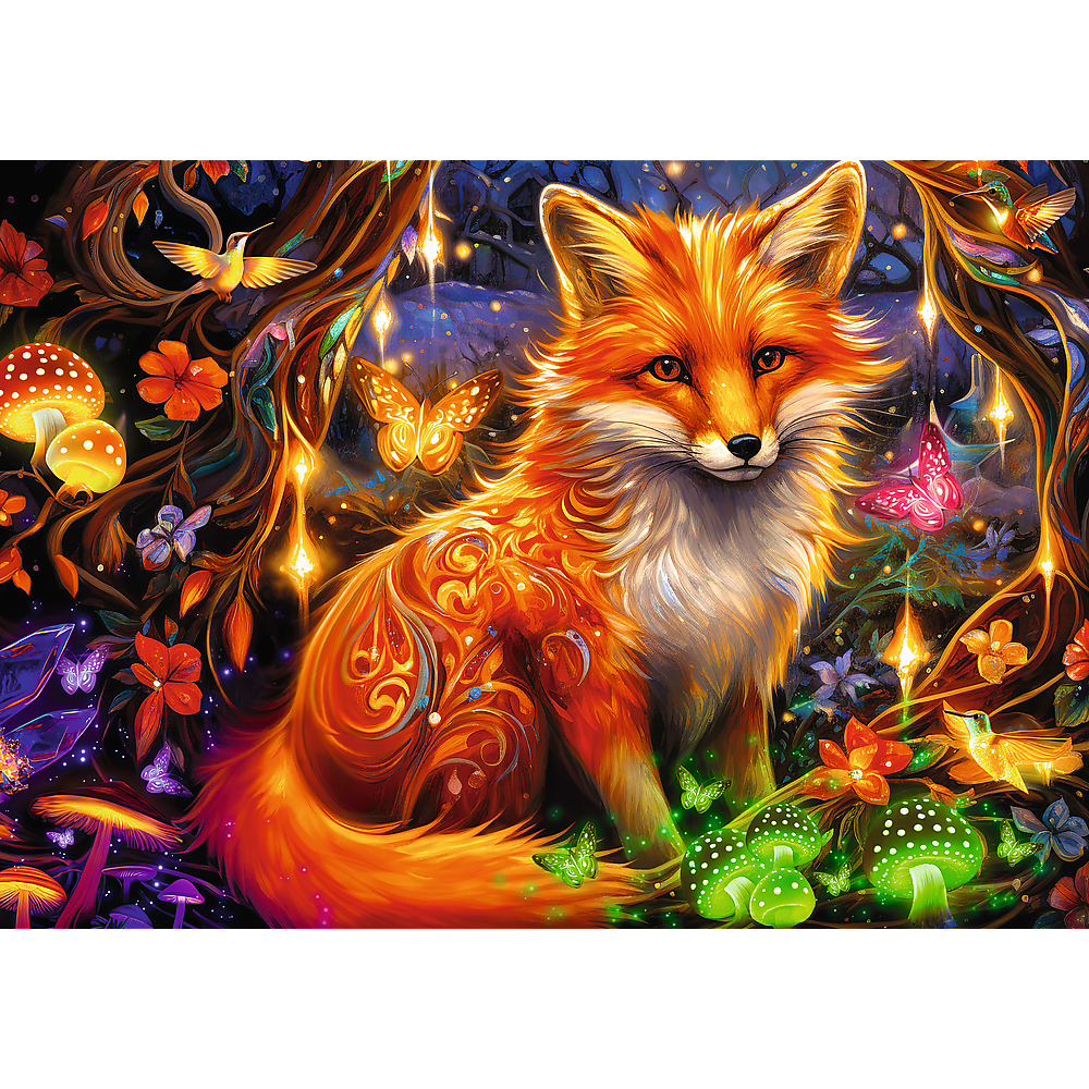 Puzzle Trefl Puzzle - 1000 dílů - Pohádková liška FSC Mix 70% — Detail