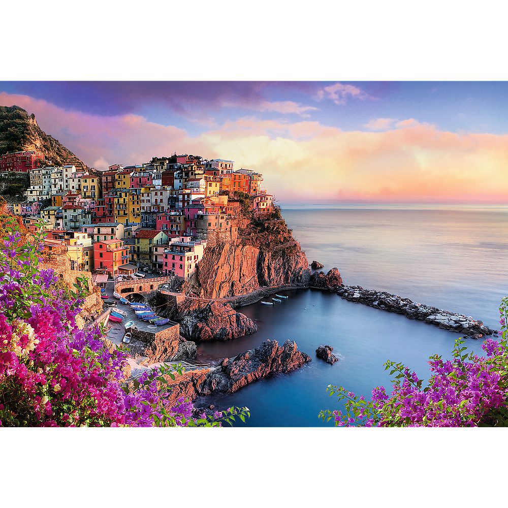 Puzzle Trefl Puzzle - Pohled na městečko Manarola, 1500 dílků — Detail