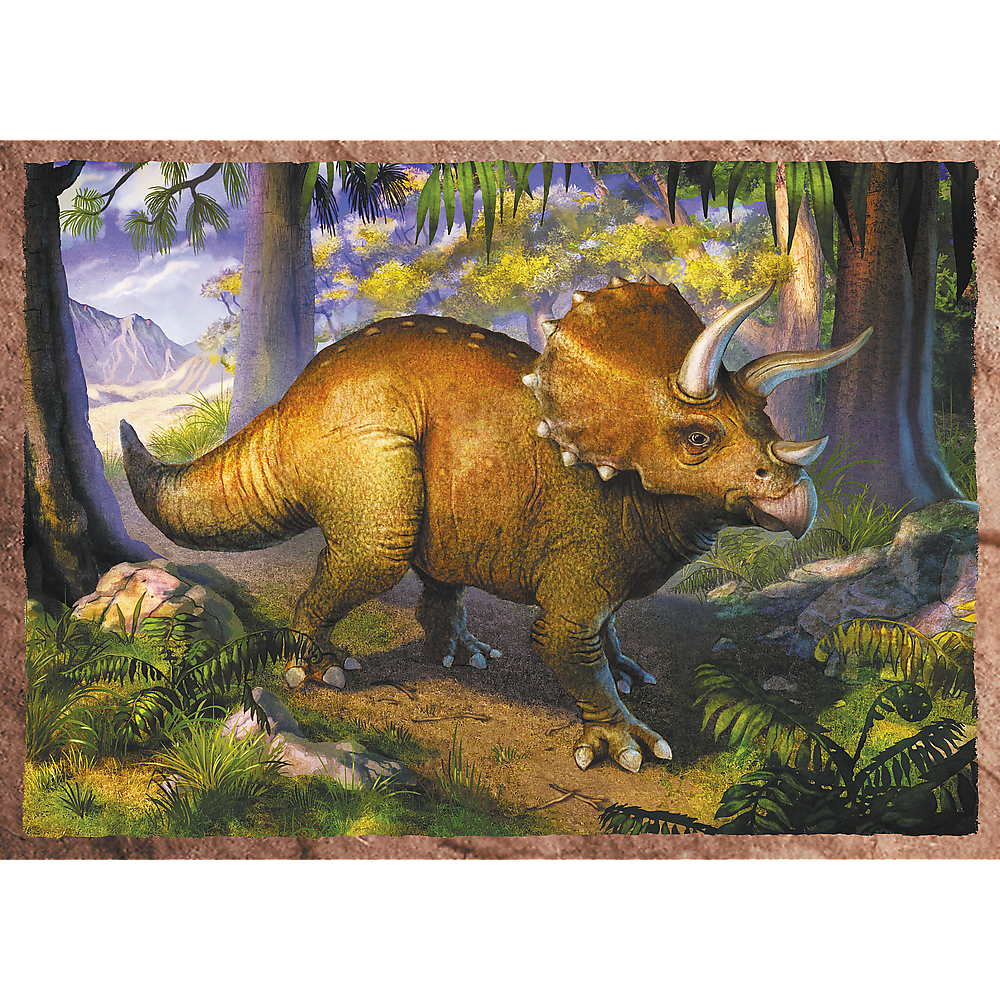 Puzzle Trefl 28 x 28 cm – 4 v 1 s dinosaury — V provozu