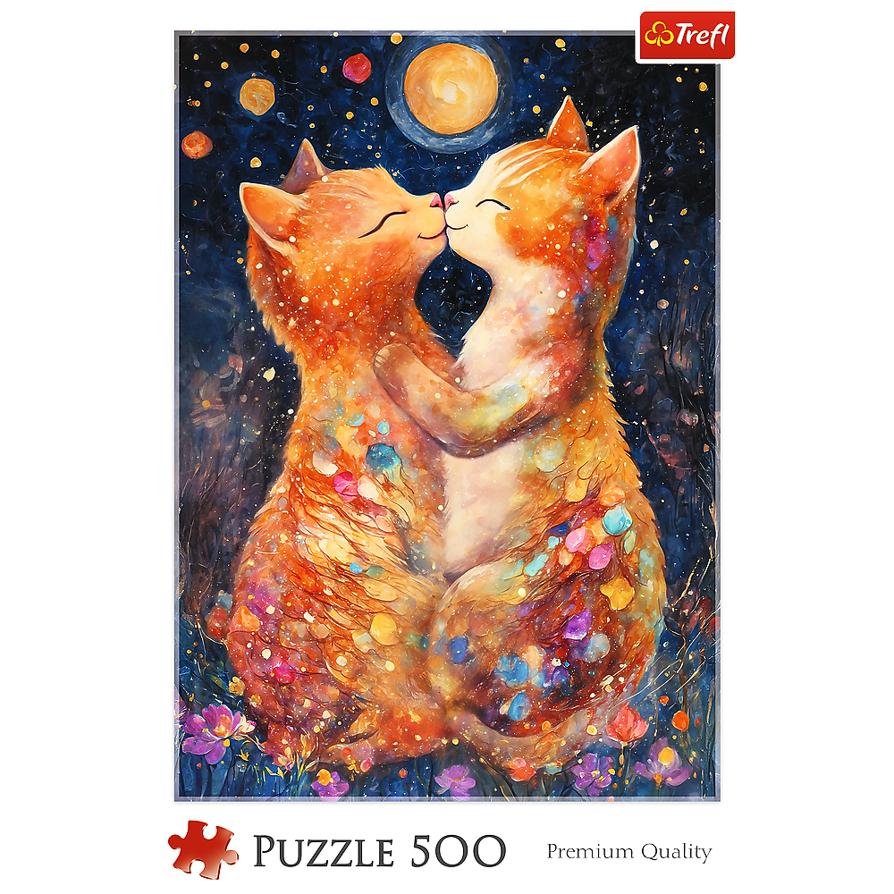 Puzzle 500 Trefl Puzzle Polibek ve svitu měsíce — V provozu