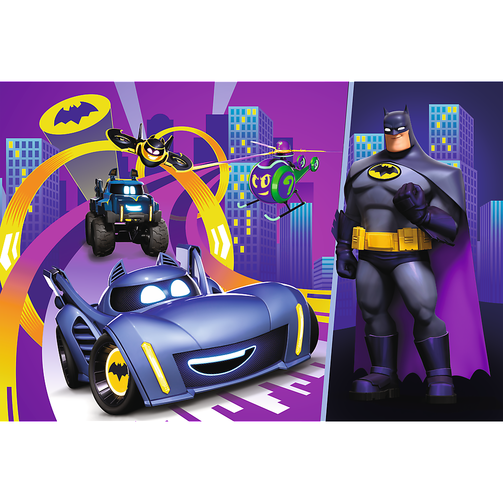 Puzzle Trefl 17400 – 60 dílků: Batman a jeho vozidla — Detail