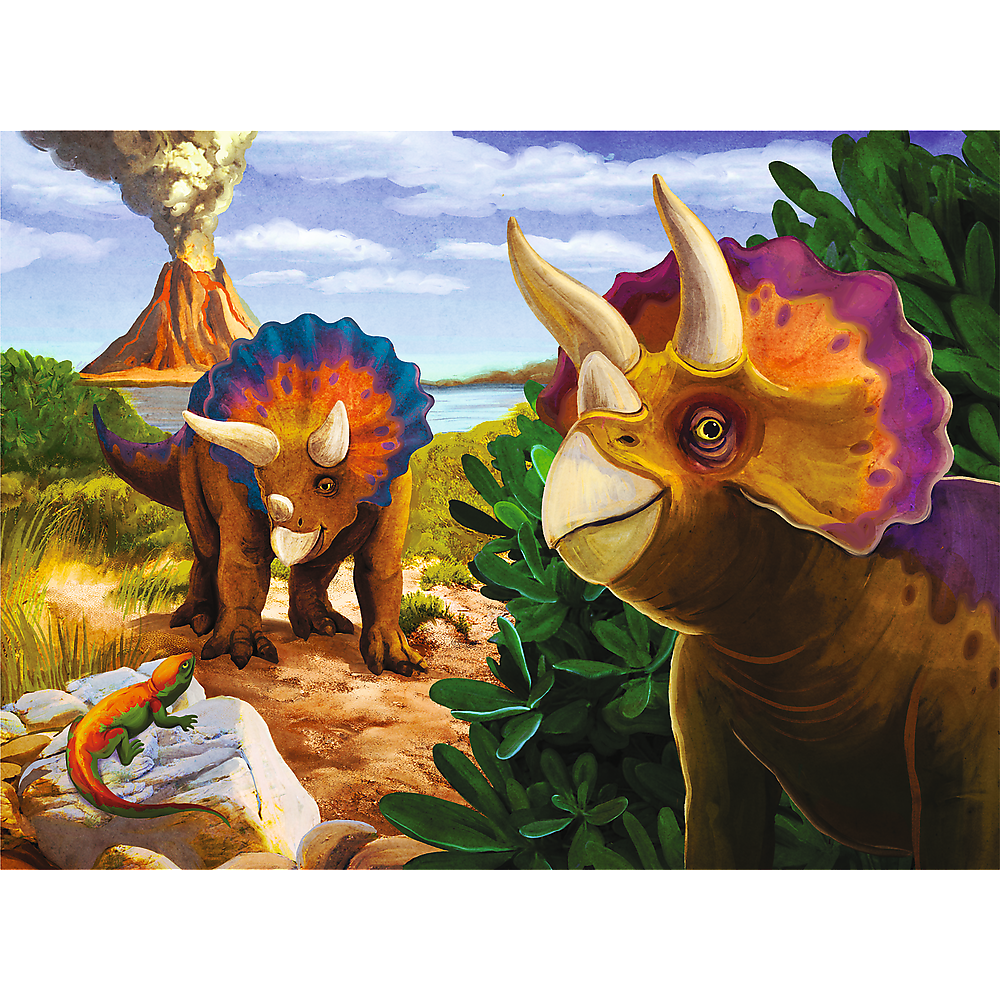 Puzzle miniMaxi Objevte svět dinosaurů TREFL 56036 — Detail