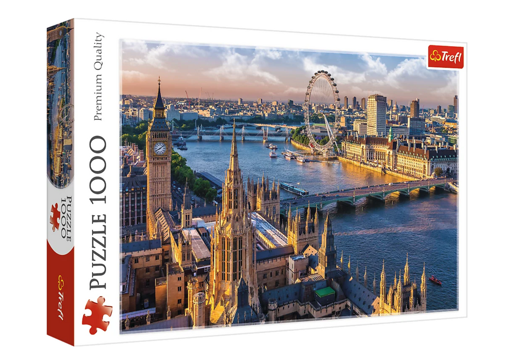 Puzzle 1000 dílků Londýn pohled Trefl 10404 — Celkový pohled