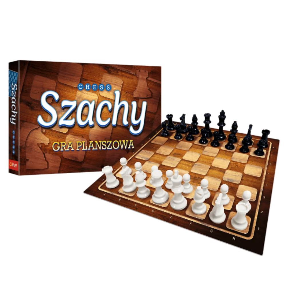 Klasické šachy Trefl 02893 – plastové figurky, lehká a odolná šachovnice