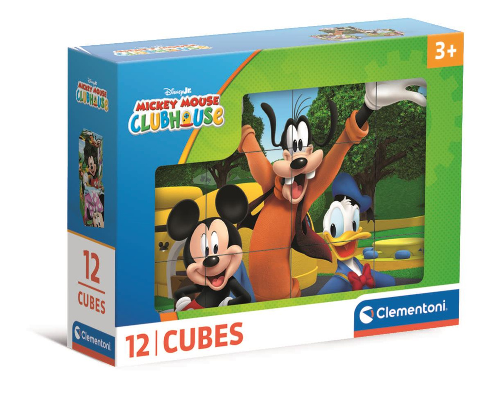 Kostkové puzzle Clementoni Disney Mickey Mouse Clubhouse 12 kostek 2+ (41348)