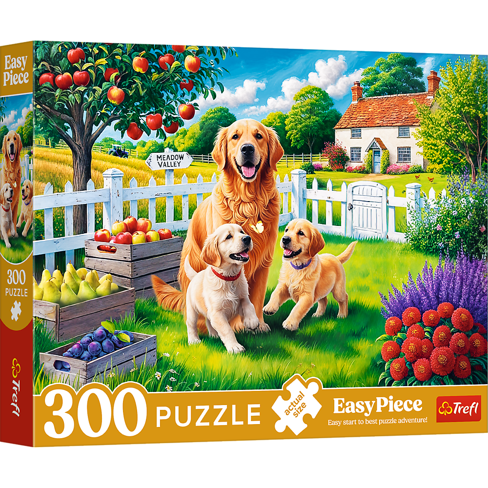 Puzzle 300 Trefl Puzzle Pejsci na venkově — Celkový pohled