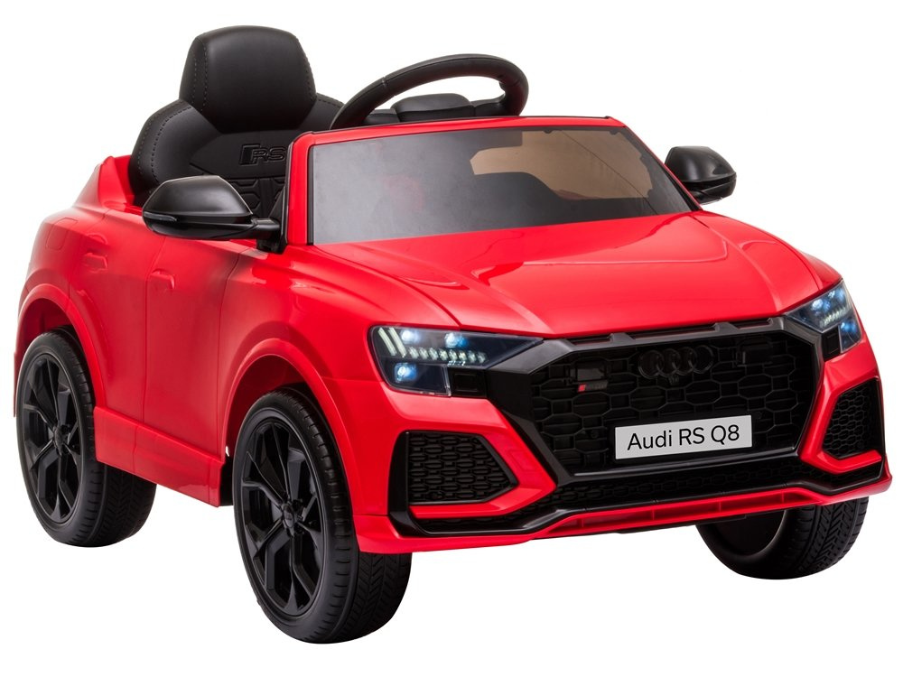 Elektrické autíčko Audi RS Q8, červené, 2x45 W, 12 V, s diaľkovým ovládaním, pre deti od 3 rokov