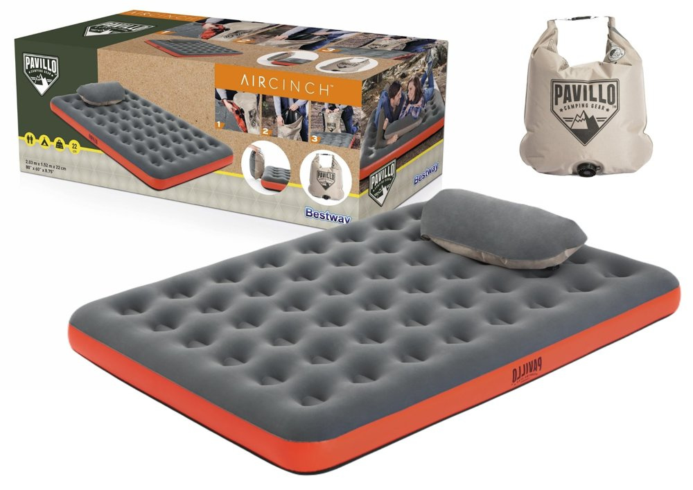 Nafukovacia matrac Bestway 67703 – 203 x 152 x 22 cm, odolná konštrukcia z PVC pre celú rodinu