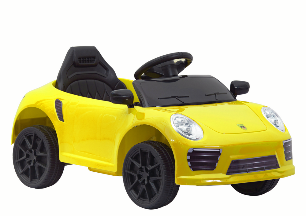 Elektrické auto WMT-666 žlté LEAN Toys 2x45W baterie 6V deti 30kg nosnosť
