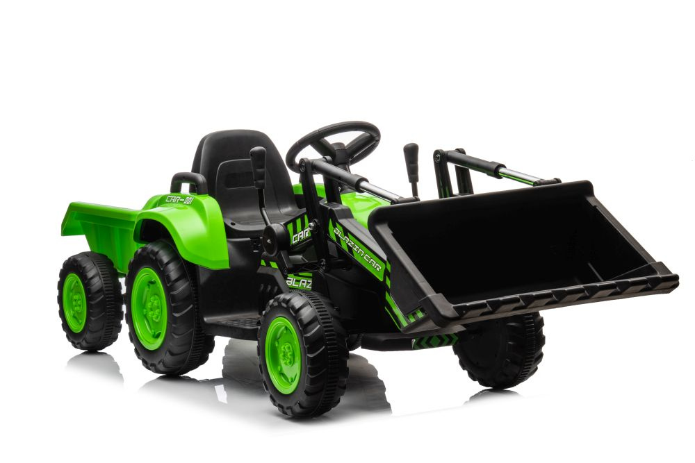 Elektrický Traktor s lžící BW-X002A Zelený