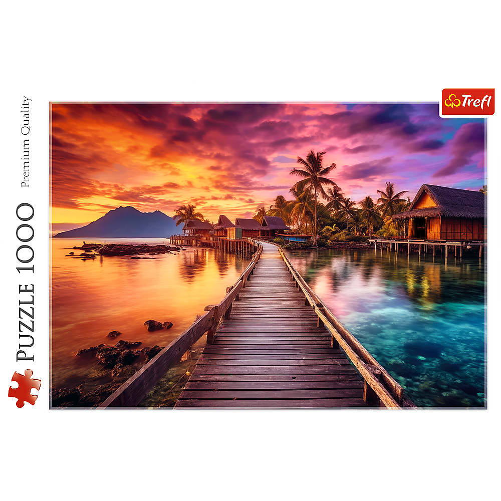 Puzzle Trefl - Rajský ostrov, 1000 dílů, pro dospělé — V provozu