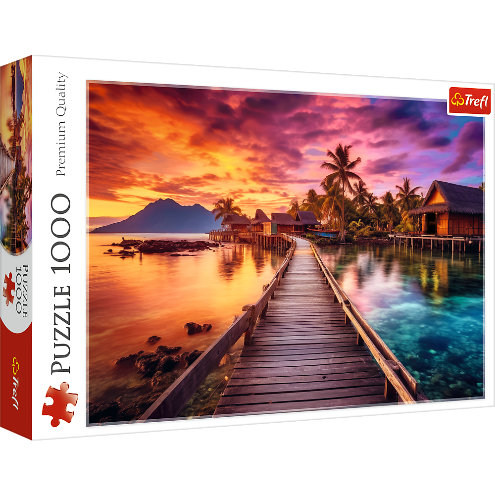 Puzzle Trefl - Rajský ostrov, 1000 dílů, pro dospělé — Celkový pohled