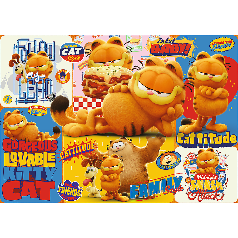 Puzzle – 1000 – Garfieldove dobrodružstvá – Garfield Trefl 10935