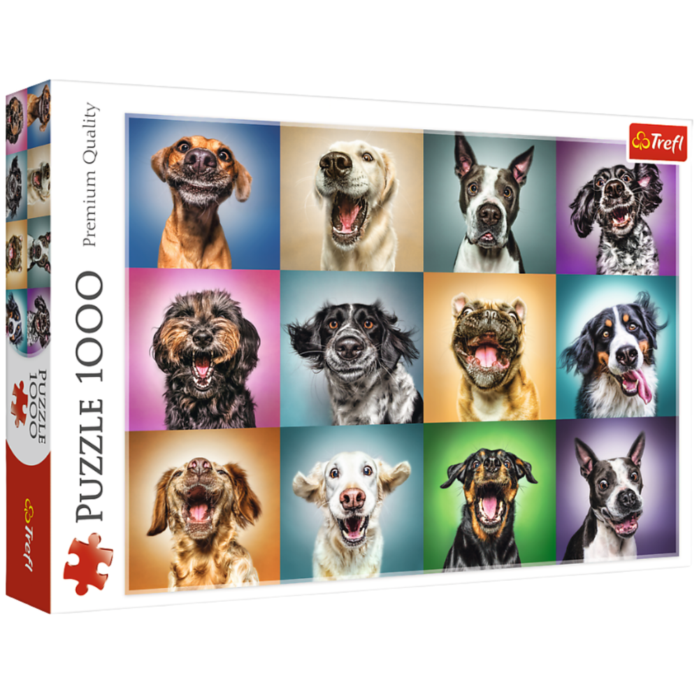 Trefl Puzzle Vtipné portréty psov, 1000 dielov (10462)