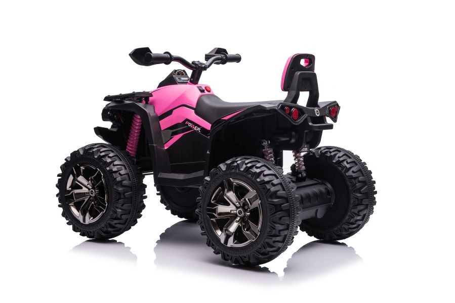 Dětská elektrická čtyřkolka LEAN Toys QLS-3288 růžová 12V10Ah 4x45W — V provozu